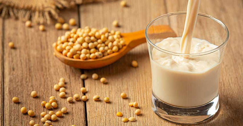 Sữa đậu nành ít chất béo và chứa chất xơ