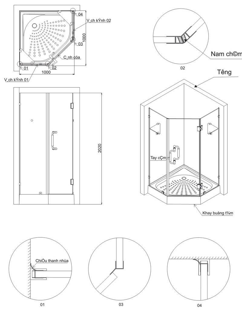 Kích thước bồn tắm đứng