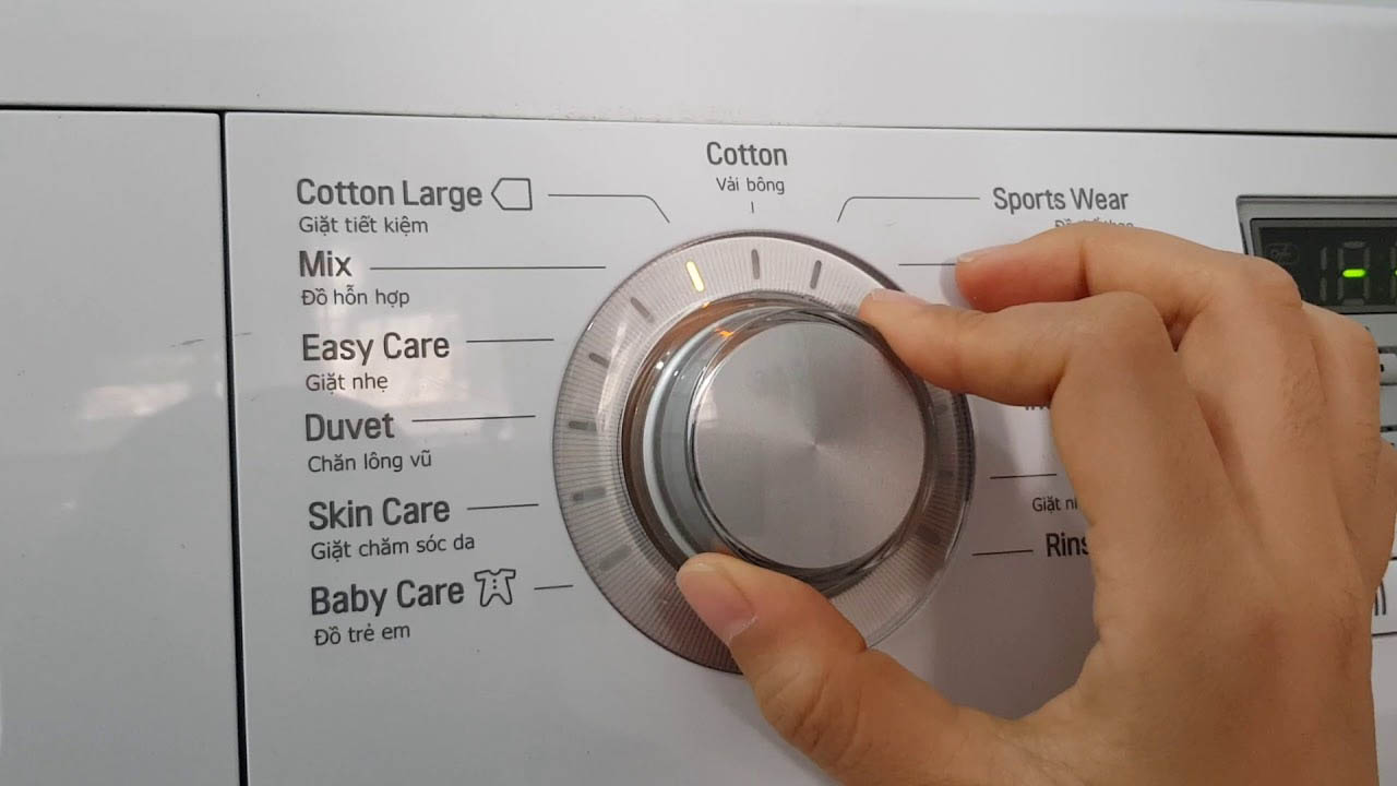 Hướng dẫn chi tiết về cách sử dụng, chọn chế độ vắt máy giặt LG