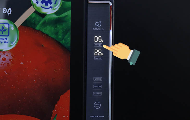 Cách chỉnh nhiệt độ tủ lạnh Aqua cảm ứng