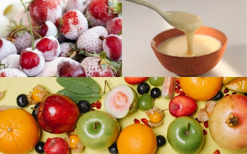 Kết hợp nhiều loại trái cây để tạo ra một ly đá bào với hương vị đa dạng