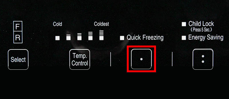 Cách điều chỉnh nhiệt độ cấp đông nhanh