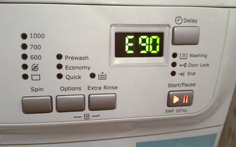 Máy giặt Electrolux bị lỗi E90 là tình trạng thường gặp trong quá trình sử dụng