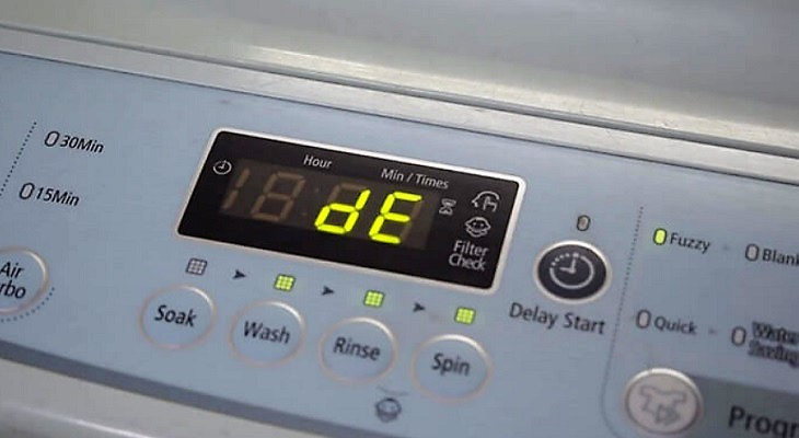 Đây là dấu hiệu bị lỗi DE của máy giặt LG