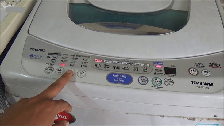  Reset máy giặt Toshiba Lỗi e71  