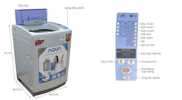 Các chương trình giặt đặc biệt cần chú ý trên máy giặt Aqua