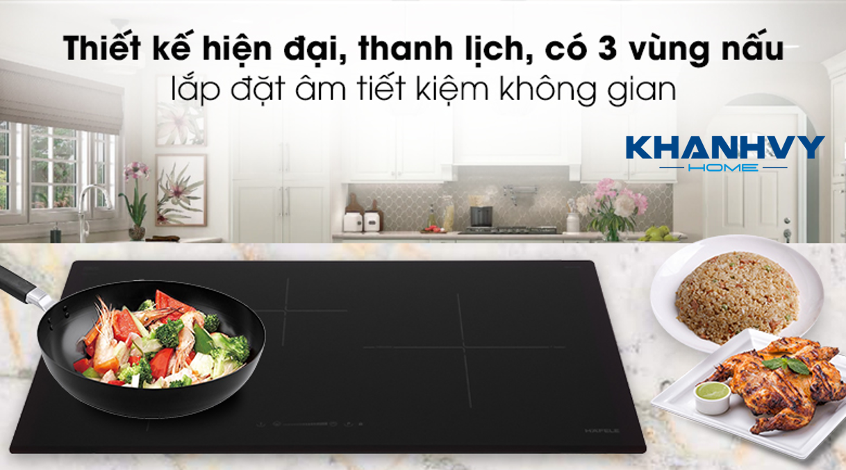 Bếp từ Hafele HC-I773D 536.01.905 được thiết kế âm tủ sang trọng, hiện đại, phù hợp mọi không gian nhà bếp