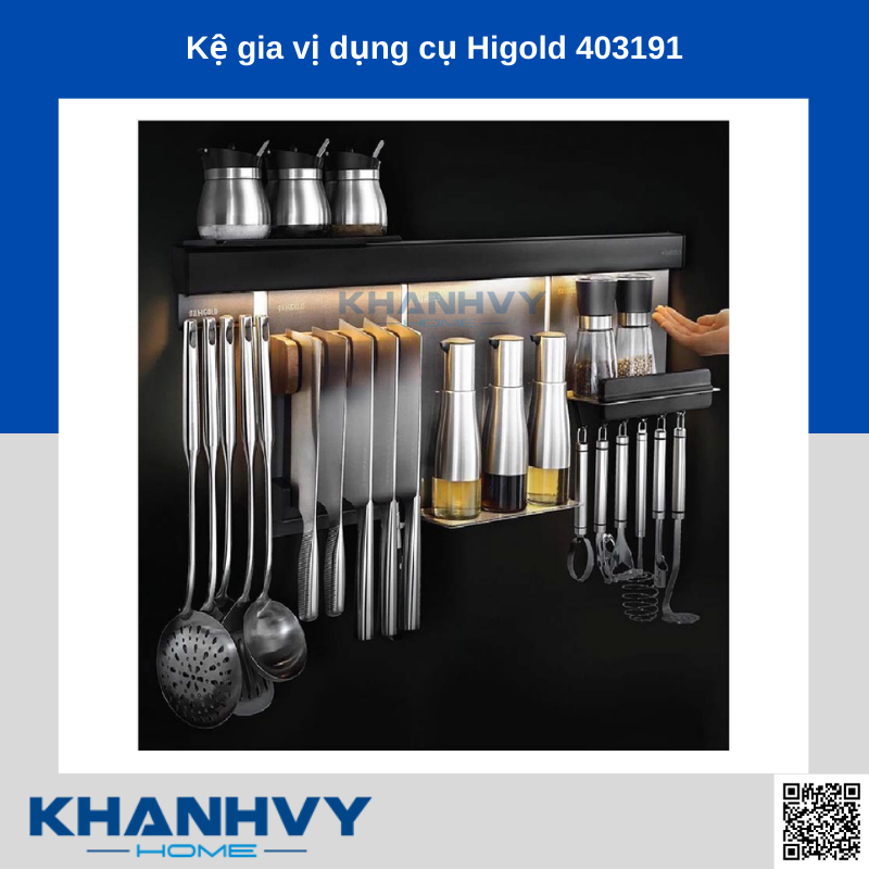 Sản phẩm kệ gia vị dụng cụ Higold 403191 chính hãng tại Khánh Vy Home