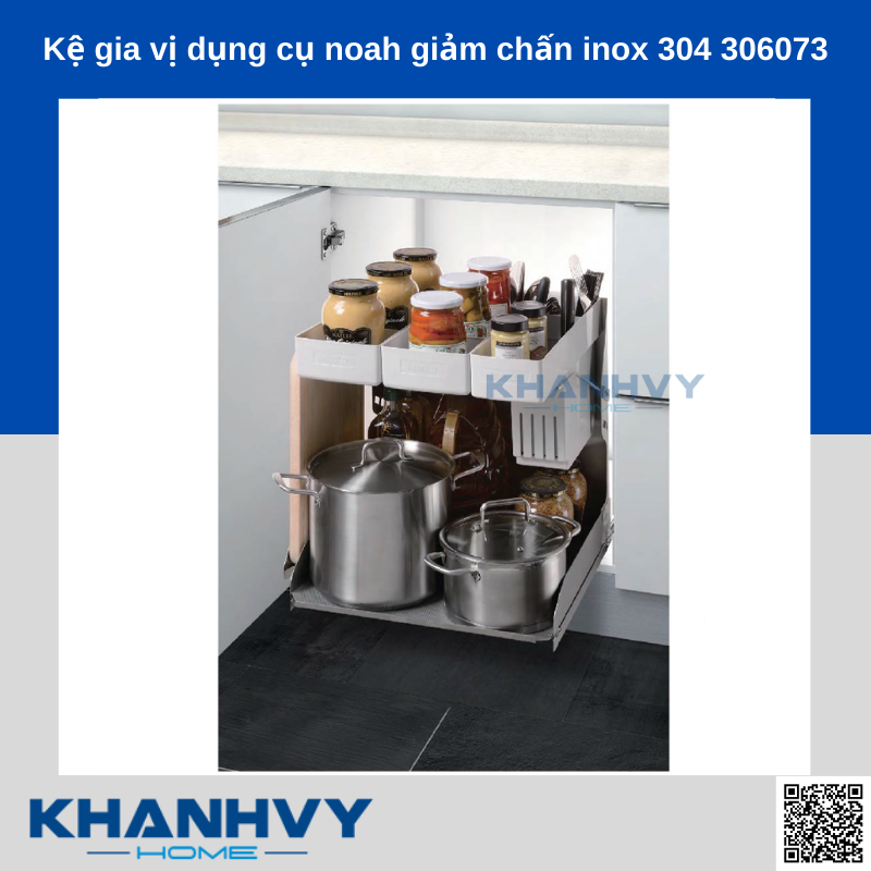  Sản phẩm kệ gia vị dụng cụ noah giảm chấn inox 304 306073 chính hãng Higold tại Khánh Vy Home