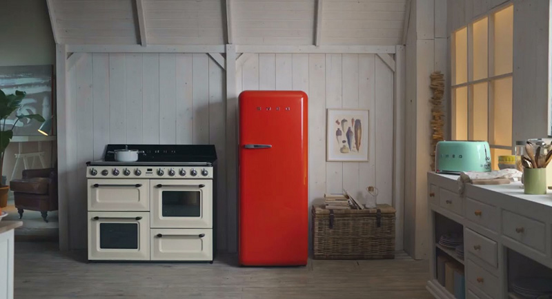 Tủ lạnh SMEG, cửa đơn, độc lập, 50’S STYLE FAB28RRD3 535.14.619 thiết kế sang trọng, hiện đại cho mọi không gian bếp