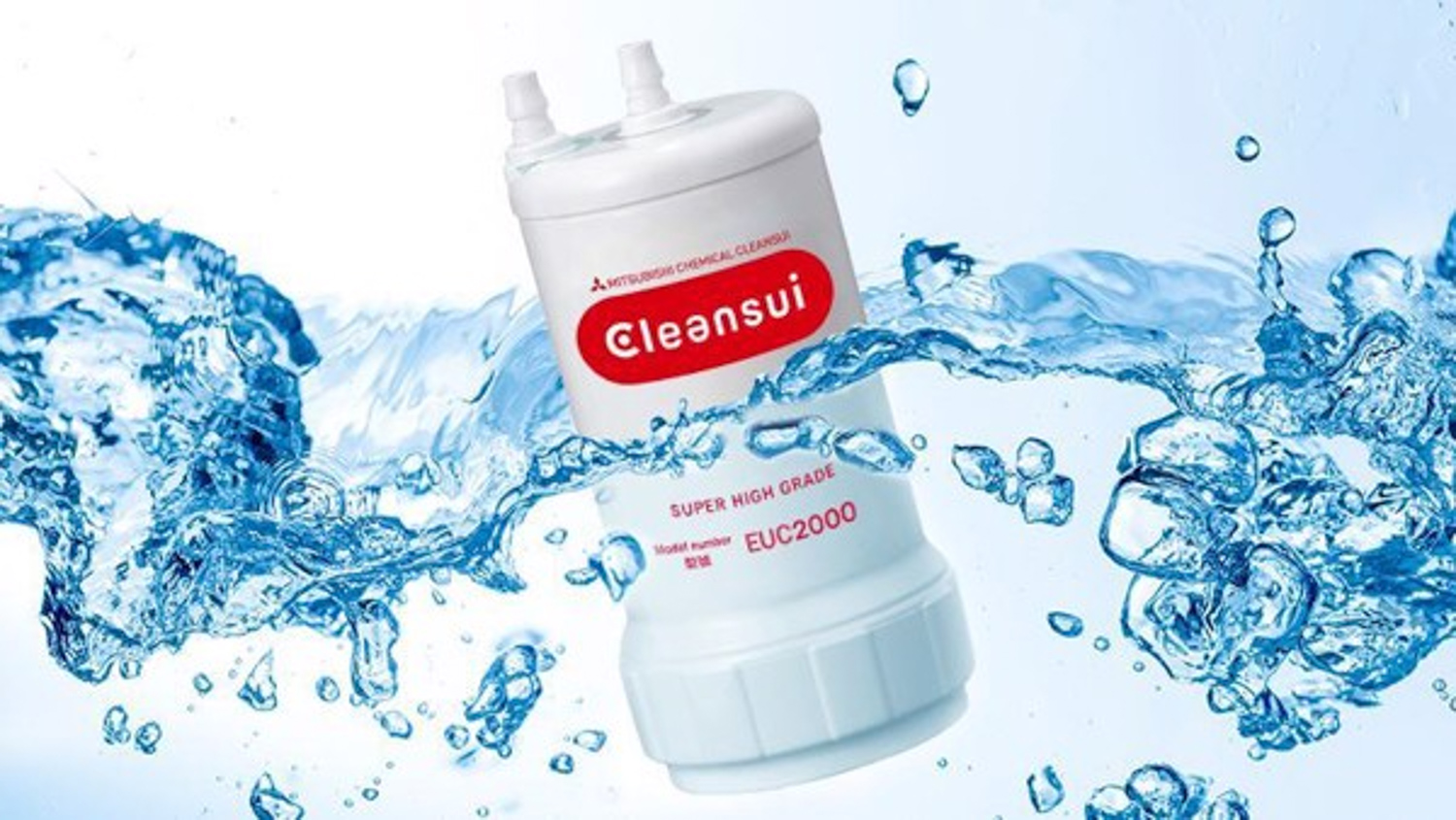 Bộ lọc Cleansui EUC2000 đáp ứng tiêu chuẩn cao nhất về chất lượng nước sạch đóng chai