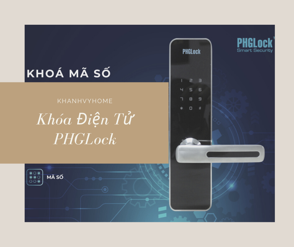 Sản phẩm khóa điện tử PHGLock KR7153W Silver Remote sở hữu thiết kế tinh tế và sang trọng
