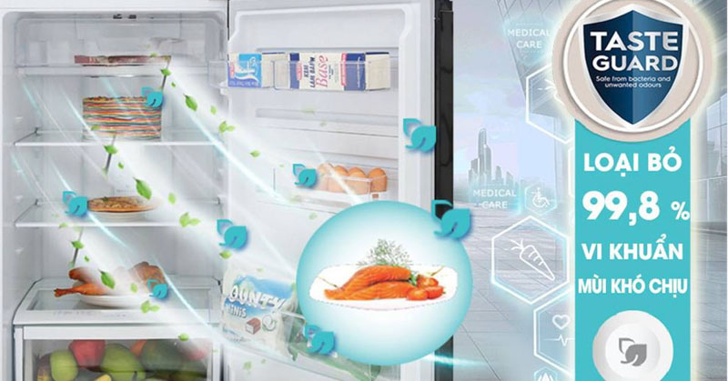 Tủ lạnh Electrolux 320L ETB3400J-H ứng dụng công nghệ TasteGuard hiện đại