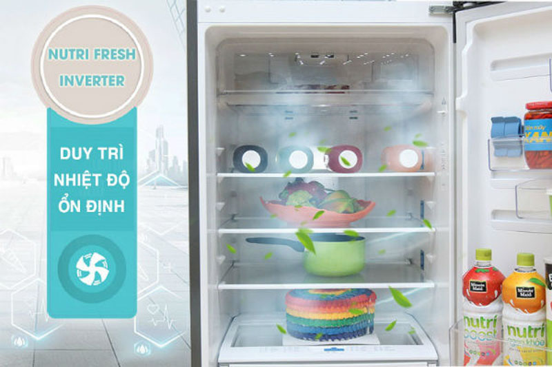 Tủ lạnh Electrolux 250L EBB2802H-H ứng dụng công nghệ NutriFresh® Inverter hiện đại
