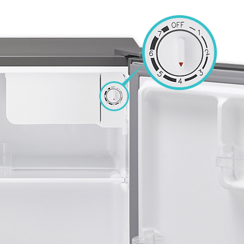 Tủ lạnh Electrolux 46L EUM0500SB với nút vặn điều chỉnh nhiệt độ dễ dàng