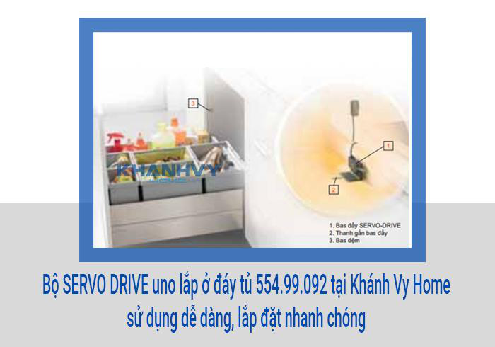 Bộ SERVO DRIVE uno lắp ở đáy tủ 554.99.092 tại Khánh Vy Home sử dụng dễ dàng, lắp đặt nhanh chóng