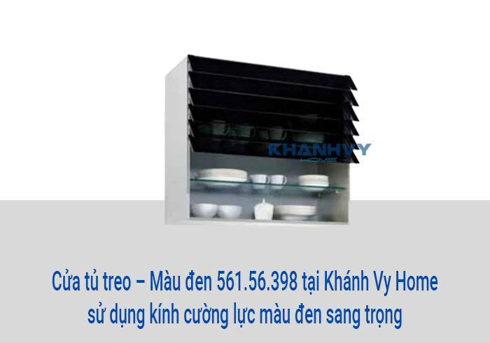 Cửa tủ treo – Màu đen 561.56.398 tại Khánh Vy Home sử dụng kính cường lực màu đen sang trọng