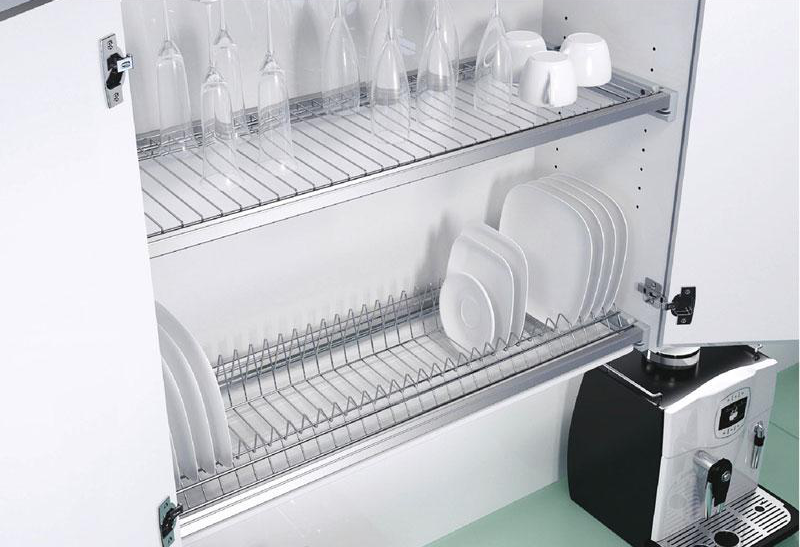 Giá úp bát đĩa Hafele 544.01.024 tại Khánh Vy Home được lắp cố định âm tủ bếp trên tiện lợi