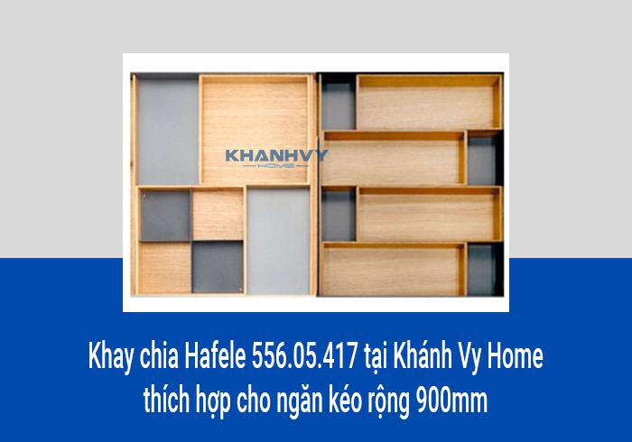 Khay chia Hafele 556.05.417 tại Khánh Vy Home thích hợp cho ngăn kéo rộng 900mm