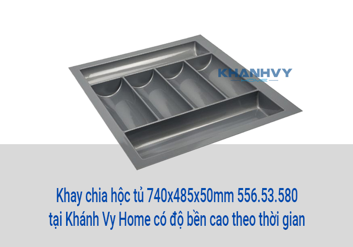 Khay chia hộc tủ 740x485x50mm 556.53.580 tại Khánh Vy Home có độ bền cao theo thời gian