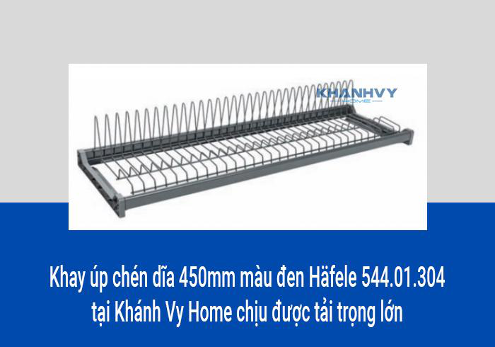 Khay úp chén dĩa 450mm màu đen Häfele 544.01.304 tại Khánh Vy Home chịu được tải trọng lớn
