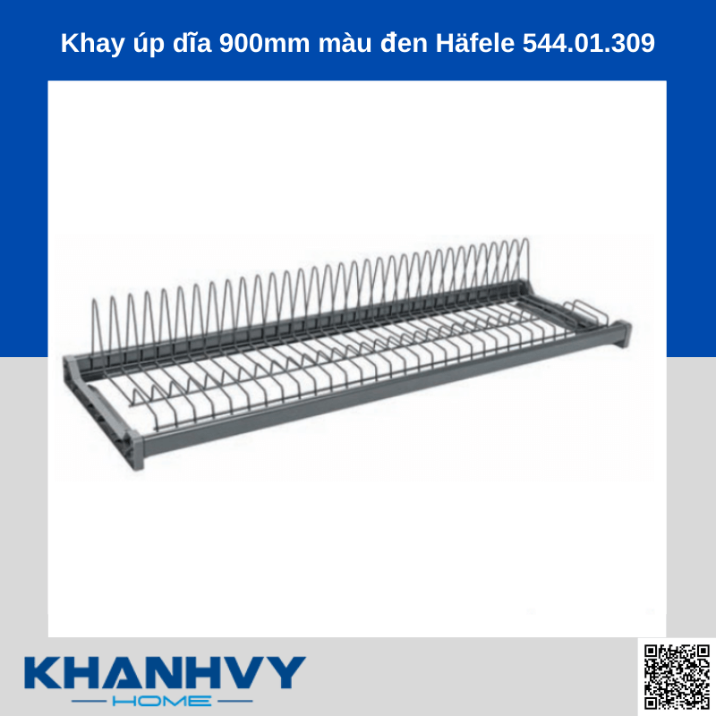 Khay úp dĩa 900mm màu đen Häfele 544.01.309 chính hãng tại Khánh Vy Home
