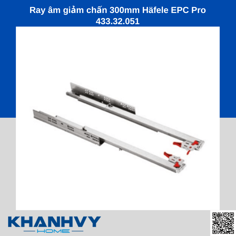 Ray âm giảm chấn 300mm Häfele EPC Pro 433.32.051 chính hãng tại Khánh Vy Home
