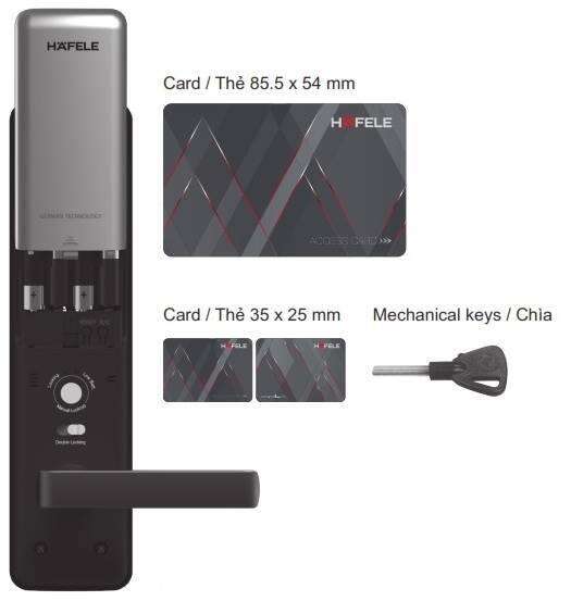Một sản phẩm khóa điện tử Hafele EL8000 chính hãng