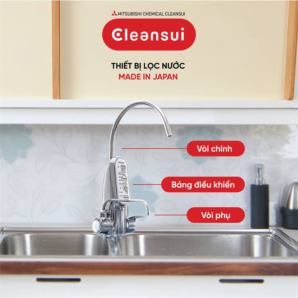 Máy lọc nước Cleansui mang đến một nguồn nước sạch cho gia đình bạn