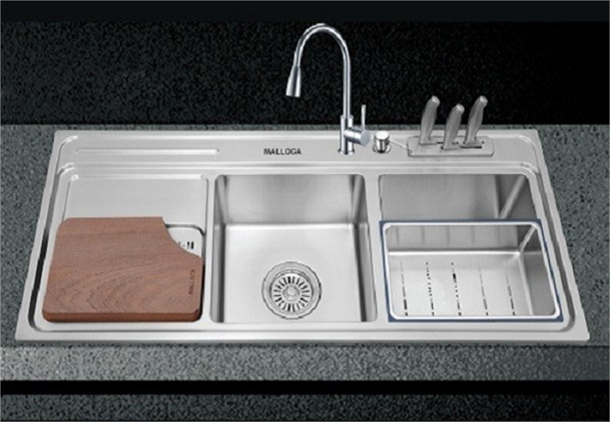 Chậu rửa chén Malloca giúp không gian bếp của bạn trở nên sang trọng và hiện đại hơn