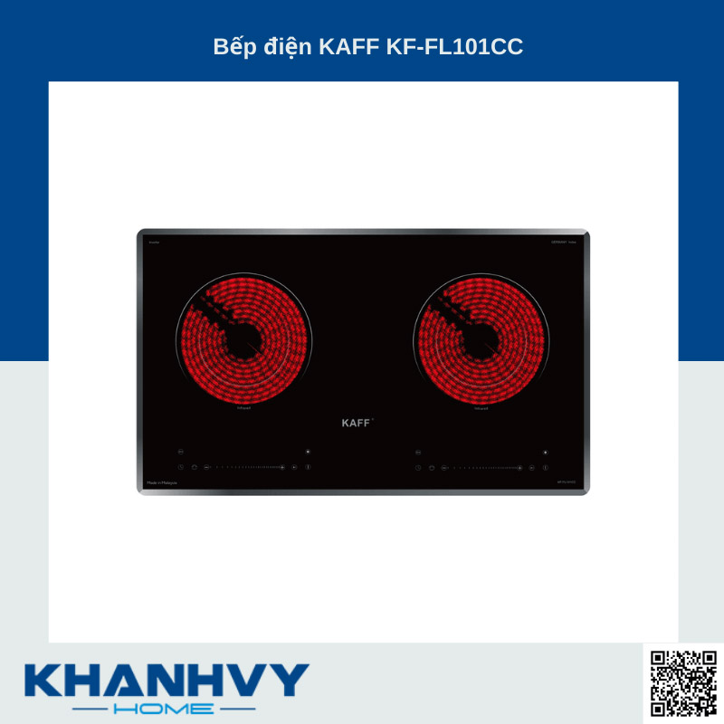 Bếp điện  KAFF với cơ chế sinh nhiệt an toàn, đảm bảo không gây hại cho sức khỏe người dùng