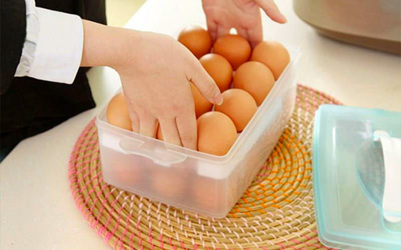 Sử dụng khay chuyên dụng để trứng