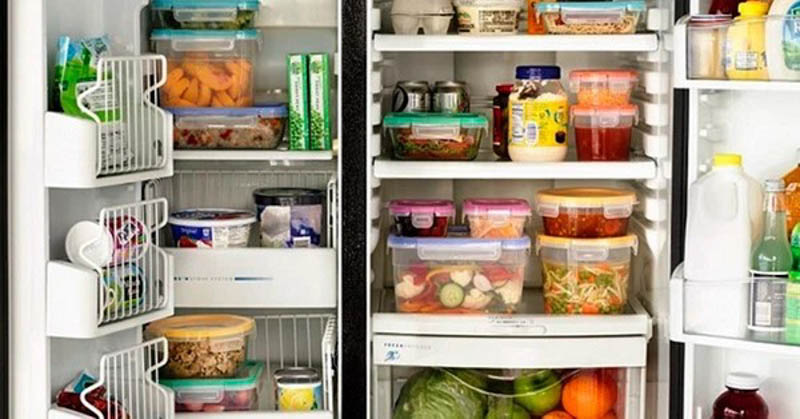 Sắp xếp ngăn mát tủ lạnh