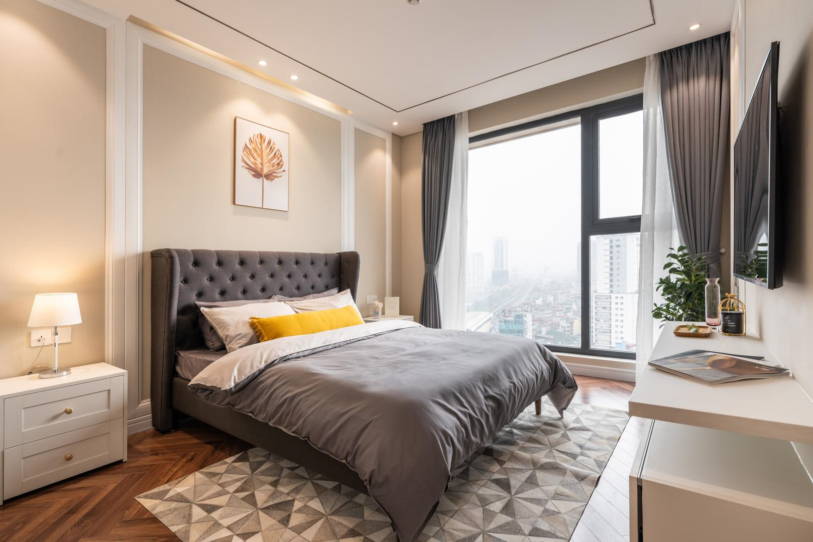 Phòng ngủ được thiết kế theo phong cách cổ điển và tân cổ điển sang trọng