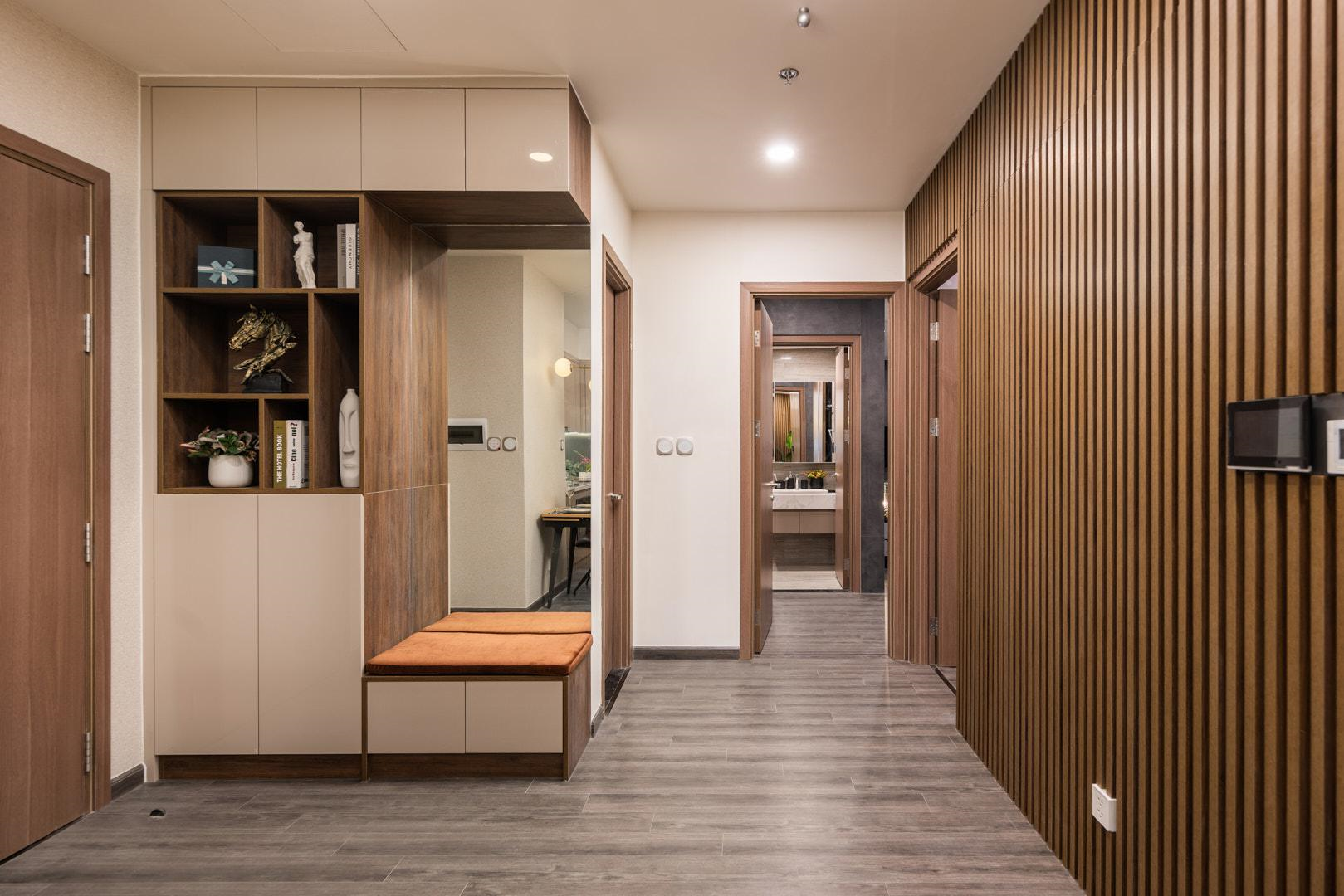 Các không gian trong căn hộ được thiết kế tối ưu hóa công năng