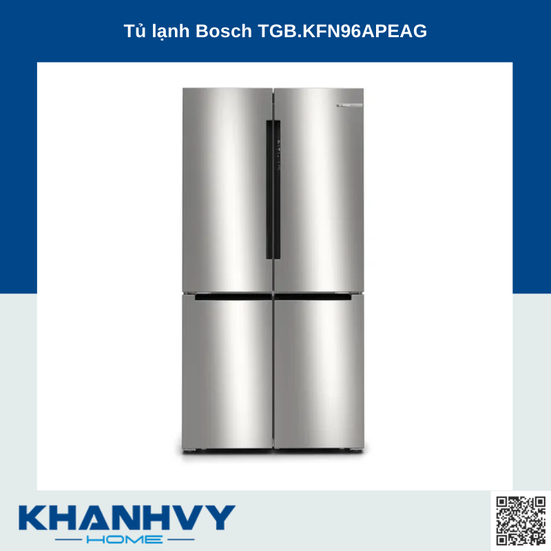 Tủ lạnh side by side đến từ thương hiệu Bosch - một trong những dòng sản phẩm thực sự sang trọng về chất lượng và thiết kế