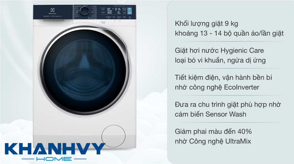 Ưu điểm nổi bật của máy giặt cửa trước 9KG Electrolux EWF9042Q7WB |B