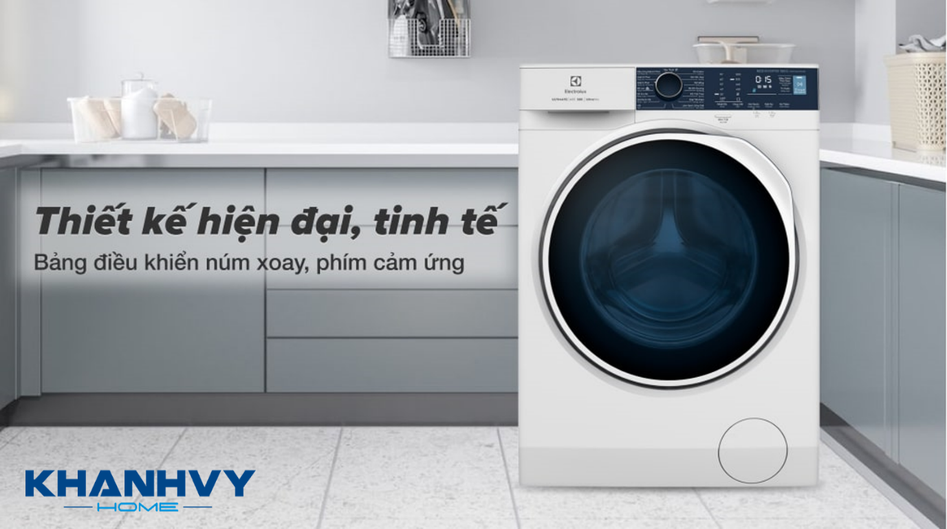 Máy giặt cửa trước 10kg Electrolux EWF1024P5WB sở hữu thiết kế lồng giặt ngang hiện đại