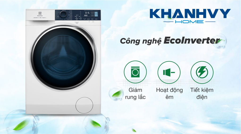Máy giặt sấy 10/7kg Electrolux EWW1024P5WB |B sử dụng công nghệ Eco Inverter siêu tiết kiệm điện