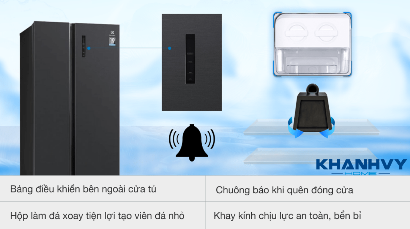 Tủ lạnh Electrolux ESE5401A-BVN được trang bị nhiều tính năng vô cùng tiện lợi cho người dùng