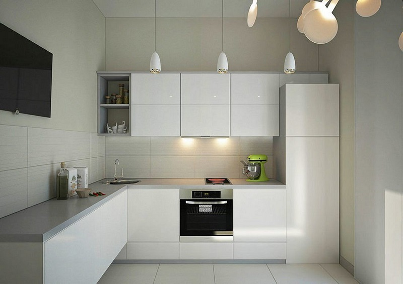 Đối với những căn bếp hạn chế về không gian và diện tích thì sự tối giản là sự lựa chọn tối ưu