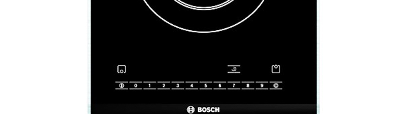 Bếp điện Domino Bosch PKF375N14E​ dễ sử dụng nhờ được trang bị bảng điều khiển cảm ứng vô cùng nhạy bén và chính xác