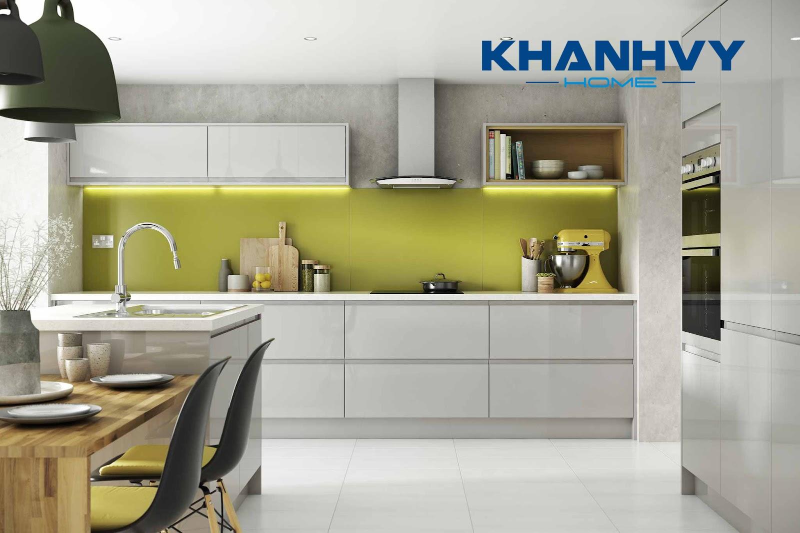 Tủ bếp giúp không gian bếp trở nên sang trọng, hiện đại và đẹp tinh tế