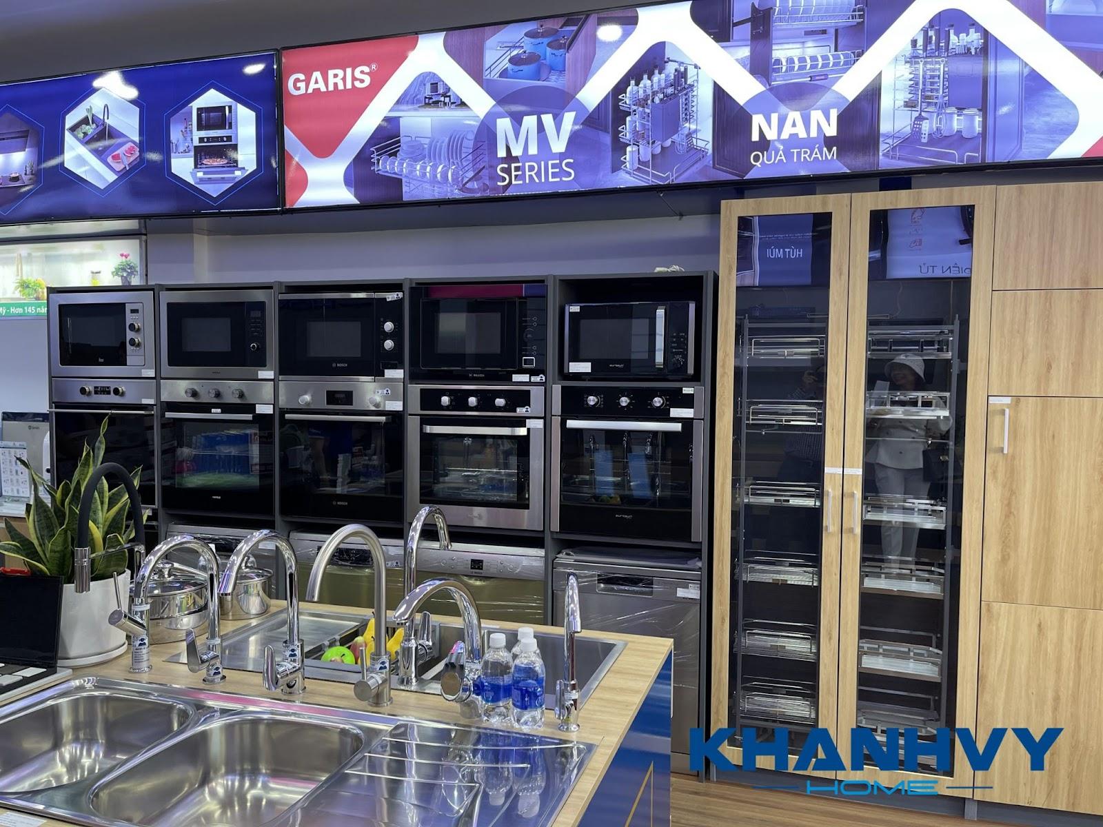 Khánh Vy Home cung cấp nhiều loại tủ bếp và thiết bị nhà bếp chất lượng cao