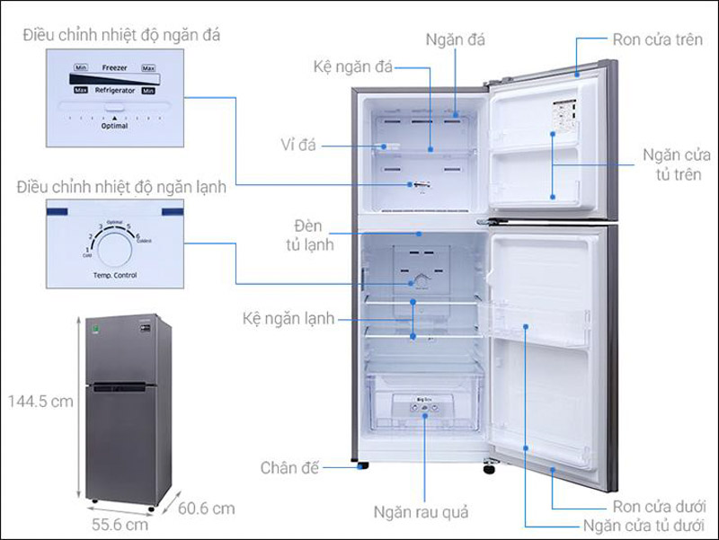 Cách điều chỉnh nhiệt độ ở tủ lạnh 2 dàn lạnh 
