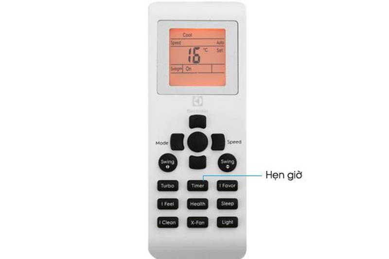 Chức năng hẹn giờ trên remote