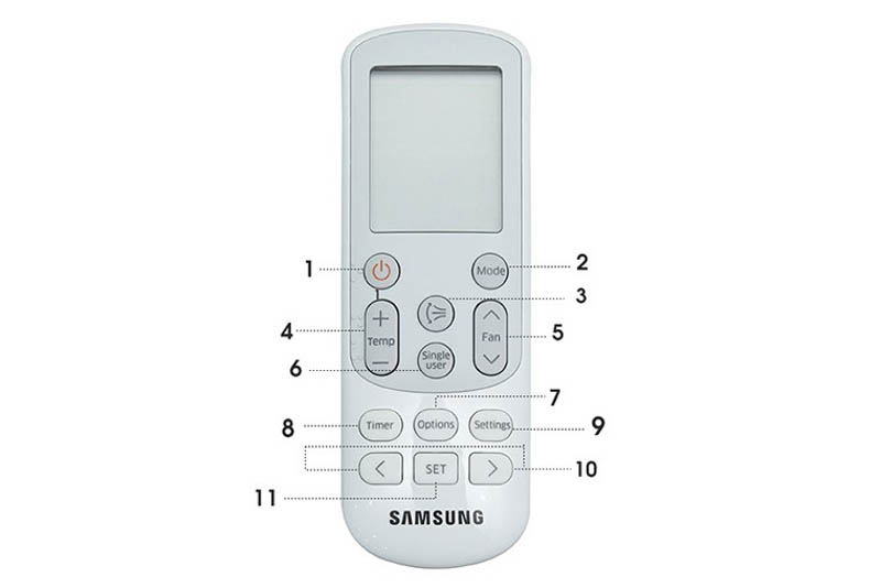 Hình ảnh remote máy lạnh Samsung 
