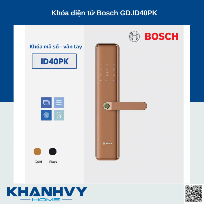  Khóa vân tay Bosch GD.ID40PK