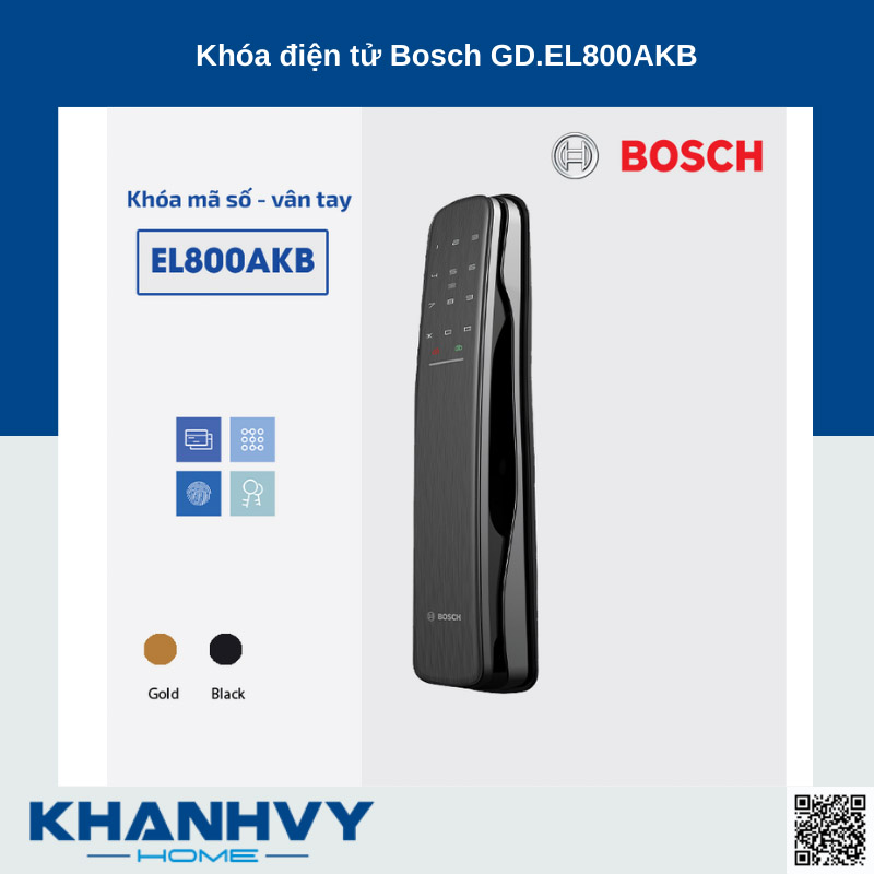 Khóa điện tử Bosch GD.EL800AKB