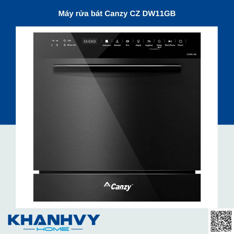Máy rửa bát Canzy CZ DW11GB mức tiết kiệm năng lượng A+